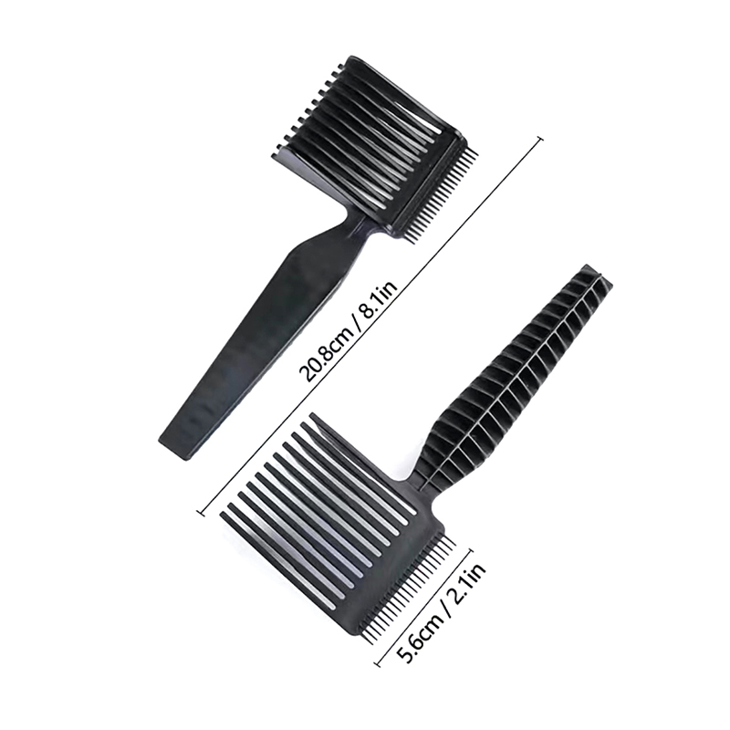 Heren Gradiënt Kapsel Kam Haar Knip Tool Professionele Haar Kam Styling Tools Mannen Platte Top Gids Kam Kapsel Tripper
