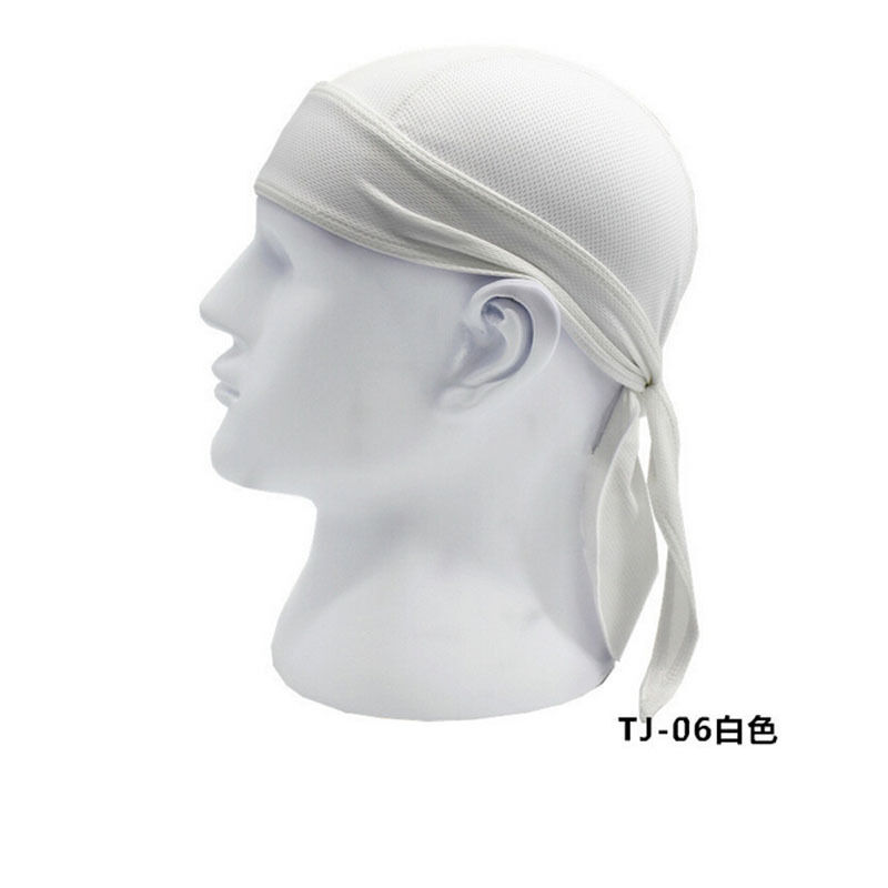 Men Boys Casual Solid Breathable Bandana Multi Function Men Bike Bandana Cycling Bandana Pirate Headwear: White