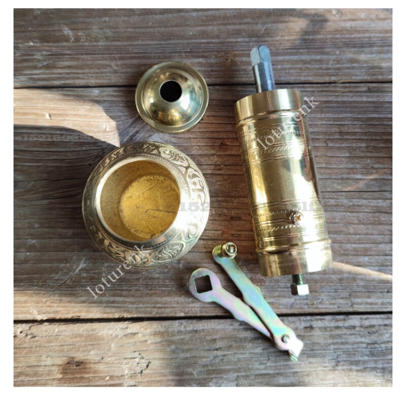 Turkey Imported Copper Grinder Household Manual Grinder Hand Coffee Beans Pepper Kitchen Spices Medicated Food Grinding