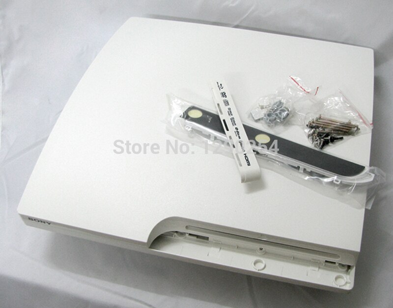 Voor playstation 3 PS3 Slanke Witte Volledige Behuizing Shell Case voor PS3 Slanke OCGAME