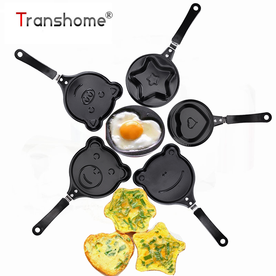 Transhome Ei Gereedschap Anti-aanbak Leuke Shaped Egg Mold Pannen Mini Ontbijt Ei Bakken Pannen Keuken Accessoires Koken Tool