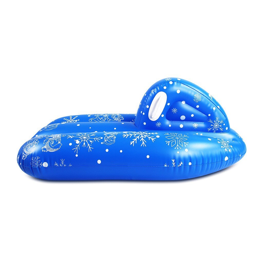Inflatable Snow Tube Floated Skiing Board Winter Skating Sled Boat Ski Circle with Handle Winter Snow Toy Skiing Accessories