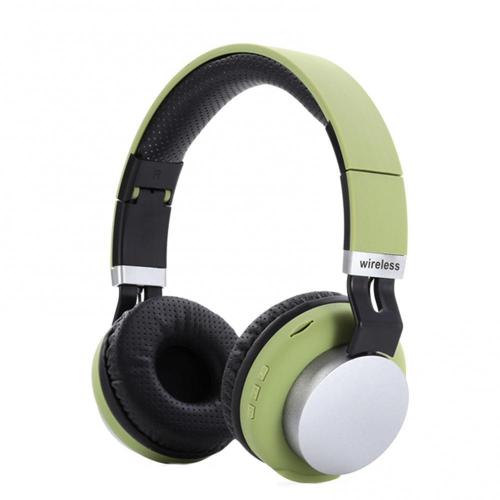MH8 składane słuchawki Bluetooth 5.0 słuchawki bezprzewodowe Radio Stereo Sport zestaw słuchawkowy do laptopa słuchawka z mikrofonem w trybie gotowości 120H: green