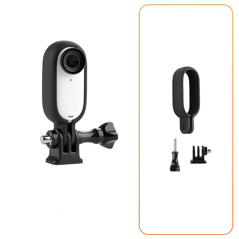 Accesorios para Insta360 GO 3 GO3S, carcasa de marco + adaptador de trípode 1/4, montaje de carcasa de tornillo largo, protección para Insta 360 go3