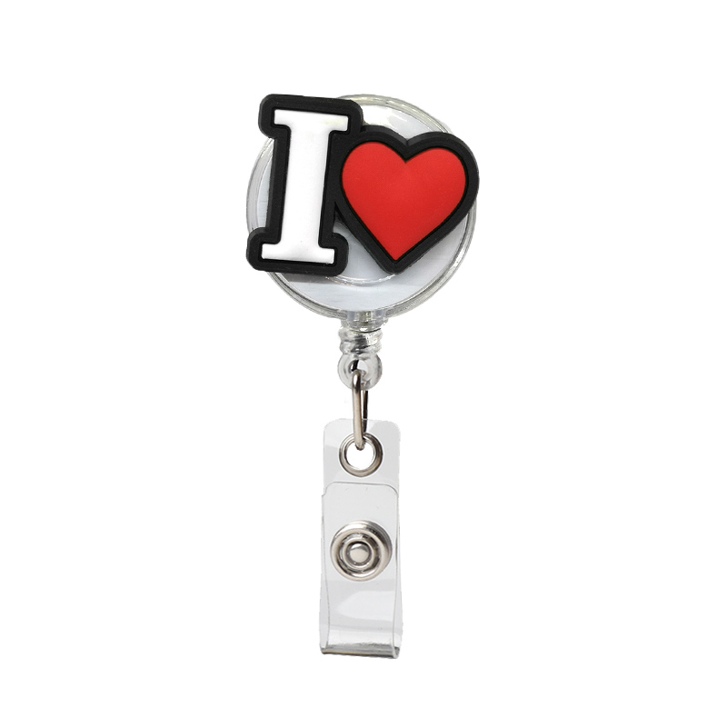 1PCS Retractable Pull Badge Nurse Cute Badge Reel Clip Badge Holder Yoyo Card Doctor ID Card Chain Clips School Student Office: 1502-01 1pcs