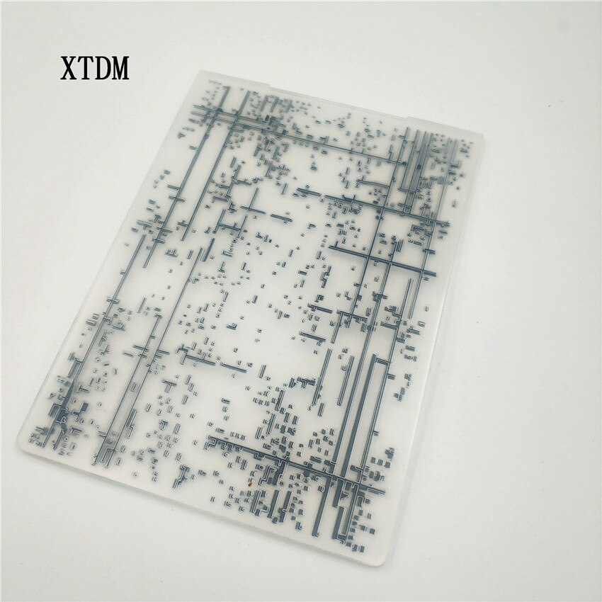 plastic pixel template craft card making paper card album wedding decoration scrapbooking Emobossing folder