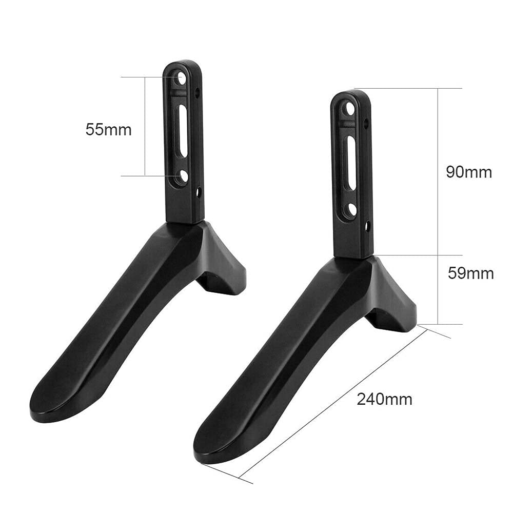 TV Base Pedestal Feet Table Top TV Stand Mount Legs with Screws for 32 to 65inch Screen
