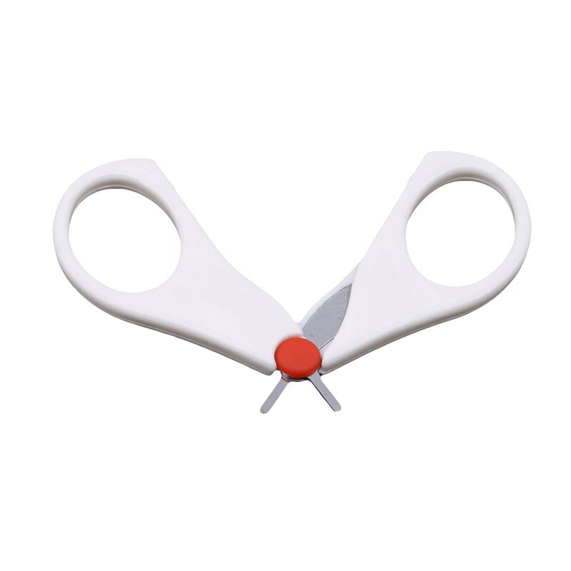 Handige baby roestvrijstalen veiligheidsnagelknipper, schaar, witte kleur, ronde kop, trimmer voor babyverzorging