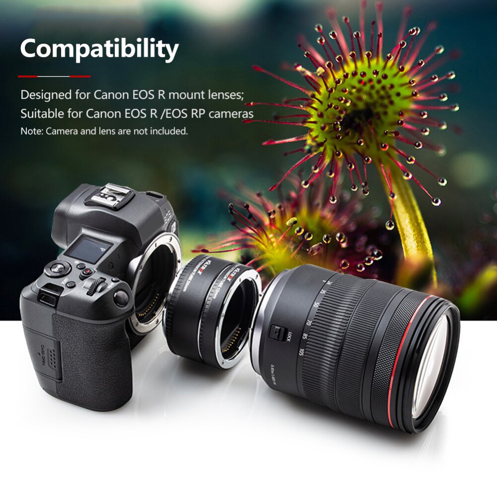 Viltrox videokamera linse dg-eosr autofokus makro forlængelsesrør ring adapter til canon eosr til forlængerrør ring