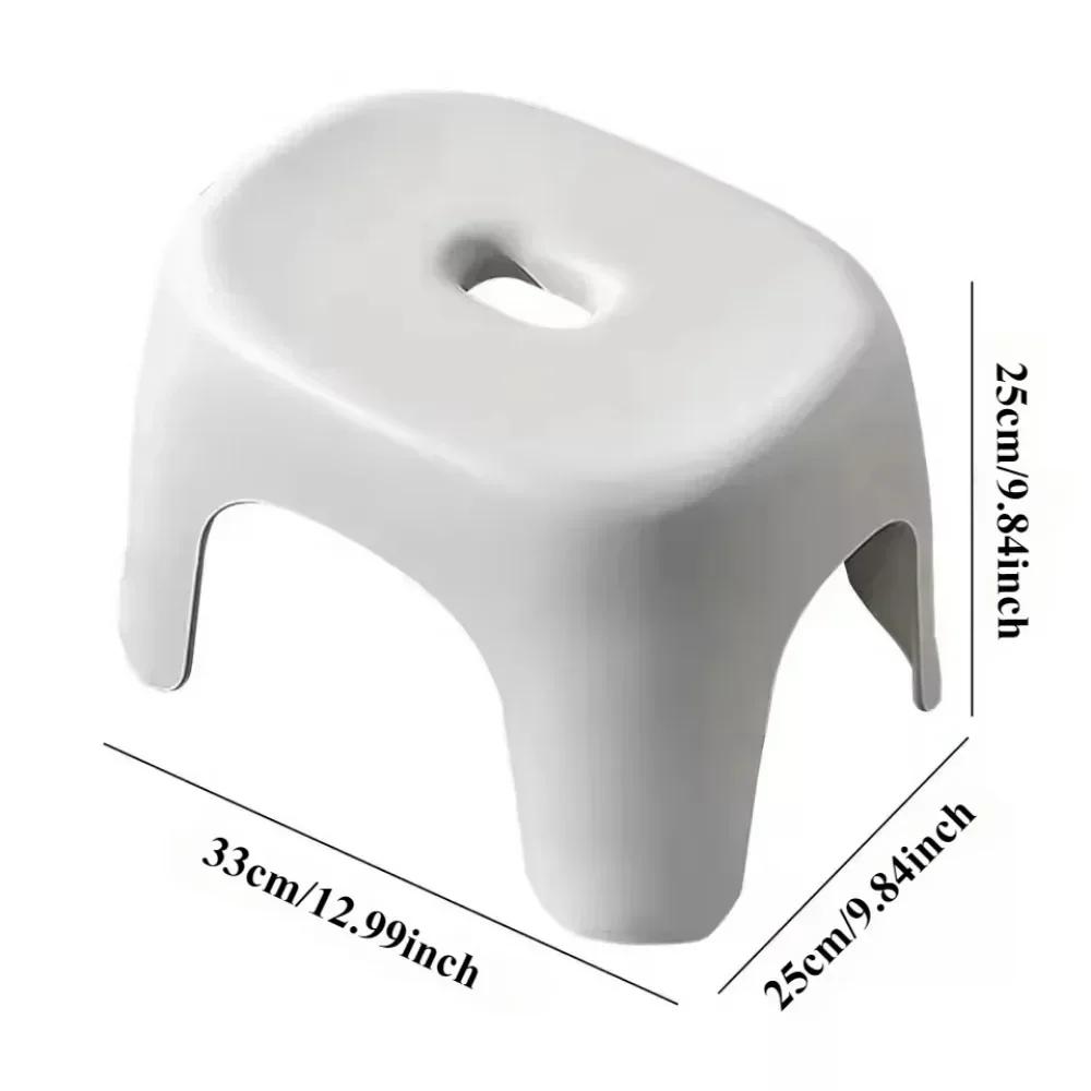 Escabeau ergonomique antidérapant, Durable, en plastique épais, Portable, empilable, pour salle de bain, chambre à coucher, salon, décoration de maison moderne