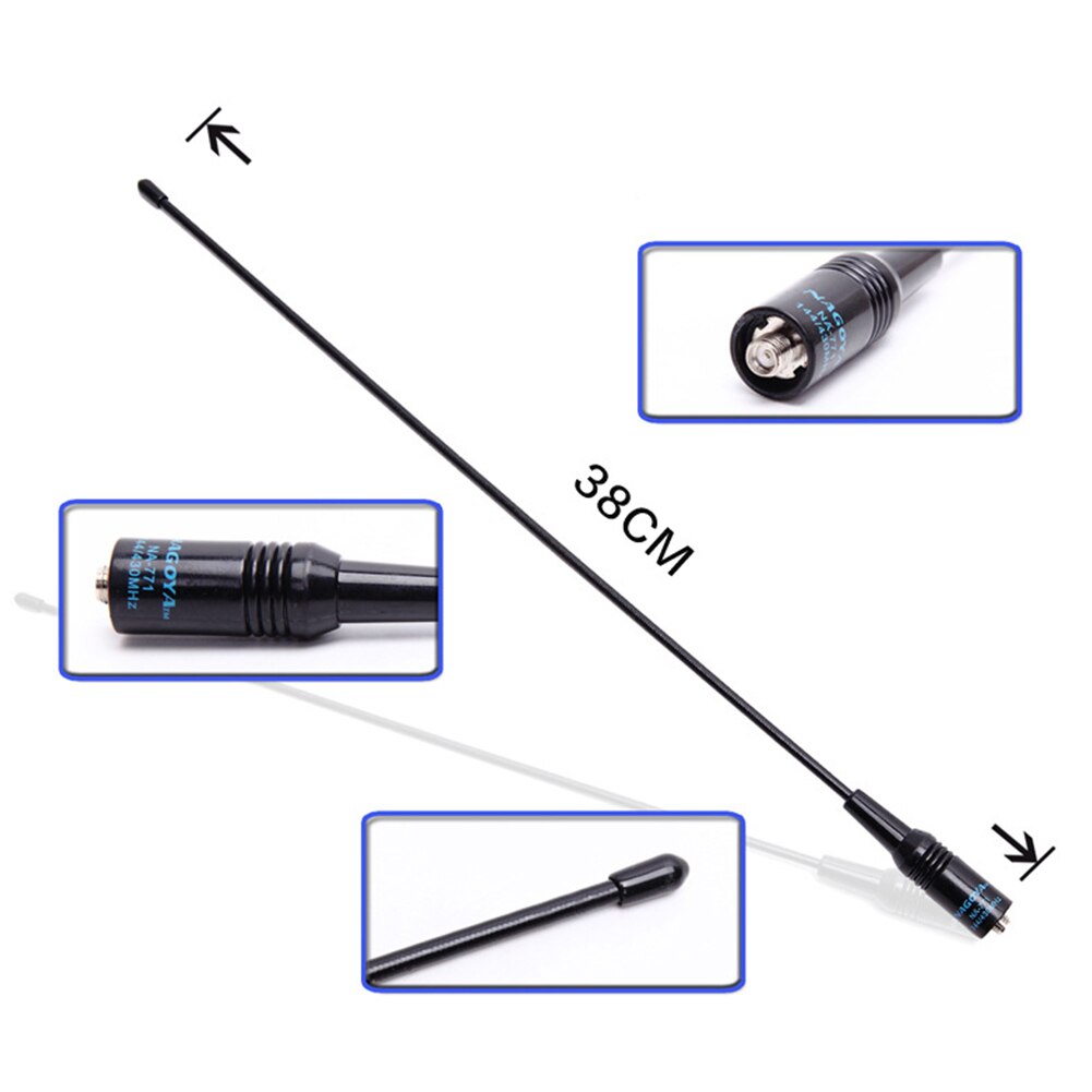 Para baofeng uv5r UV-82 144/430mhz antena dupla banda na771 sma 10w fêmea nagoya telefone antena