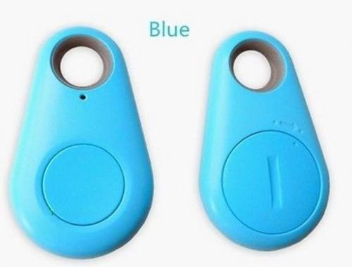 Holdbar trådløs bluetooth anti mistet tracker alarm nøgle barn pet finder gps locator tovejs finder alarm stil selvudløser: Himmelblå