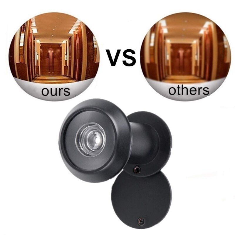 Safety Door Viewer Peephole Front Door Viewer With Privacy Cover 180-Degree Door Viewer