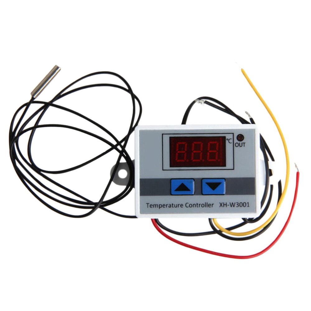 12V 120W Programmable Thermostat Smart Digital Thermostat Cooling and Heating Temperature Controller for Central Air Conditioner: White