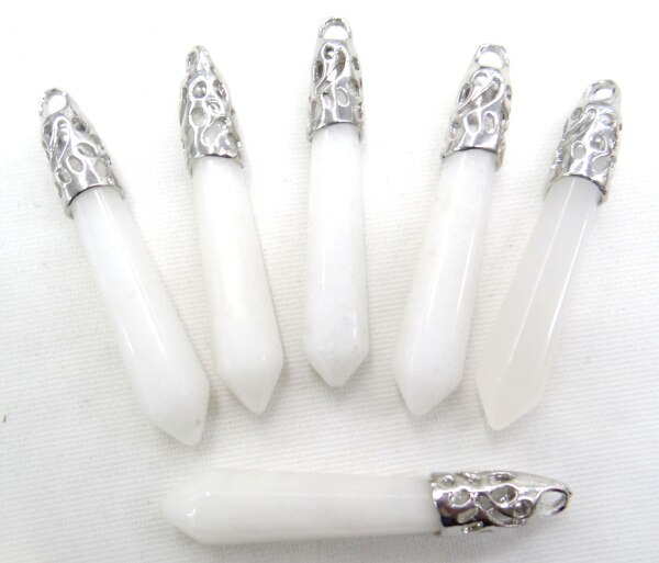 natürliche stein lapis Quarz kristall Opal tiger auge mischen säule chakra Anhänger charms Schmuck machen halskette 10PC: NO.16