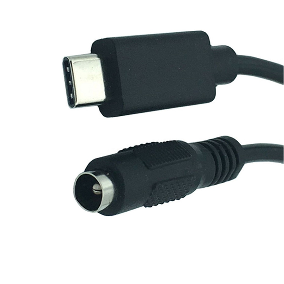 DC 5.5 X 2.1mm Female Male jack to Type-C USB 3.1 Male Plug cable DC Power Connector Adapter DC to Type c male 3A 0.2M: 5521mm-Female