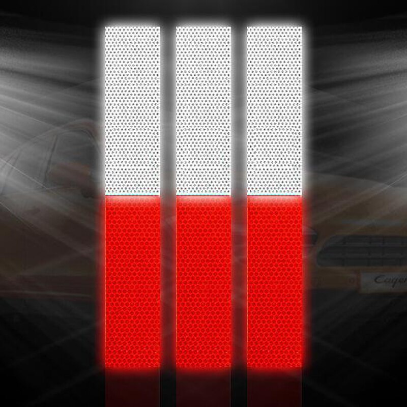 Reflecterende Tape Fiets Stickers Reflecterende Veiligheidswaarschuwing Conspicuity Reflecterende Tape Film Sticker Licht Bar Fiets Accessoires