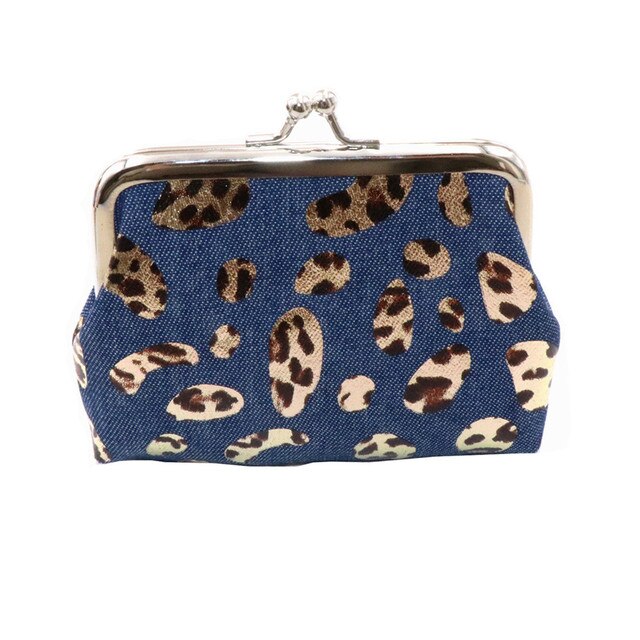 Mode Vlinder Rose Bloem Vrouwen Kaarthouder Purse Lady Mini Meisje Portemonnee Portemonnee Kleine Portemonnee Portemonnee: Leopard