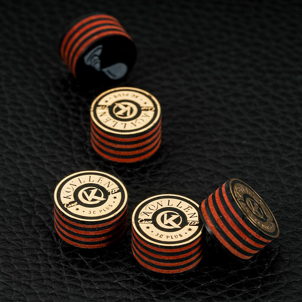 KONLLEN Pool Cue Tips MH Billiard Cue Tips 14mm 8 Laminated Japanese Imported Pigskin Cue Tips Billiard Accessories