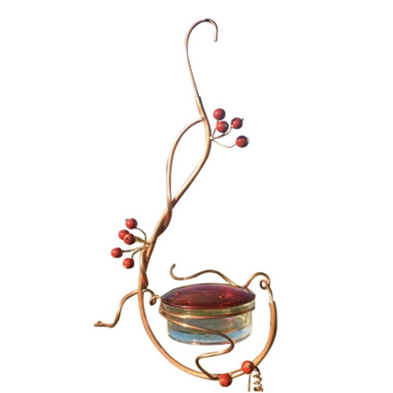 Courtyard Hanging Bird Feeder Hummingbird Feeder Metal Bracket Bird Feeder Bird Cage Pet Accessories: B