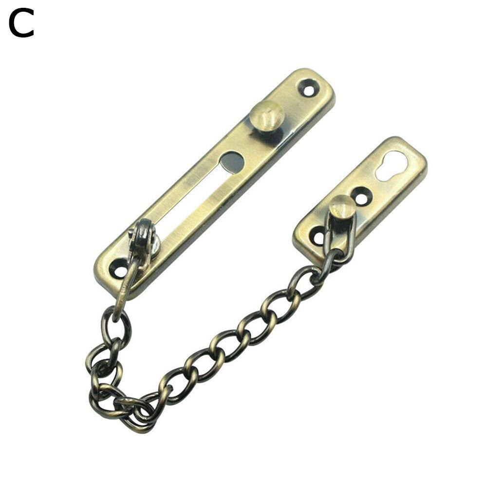 Verrou de sécurité à chaîne et boulons 1 pièce | Verrou coulissant de sécurité, verrou à boulon, chaîne d'armoire, verrou de porte Anti-vol, Hardwa Q5U2: Qinggu
