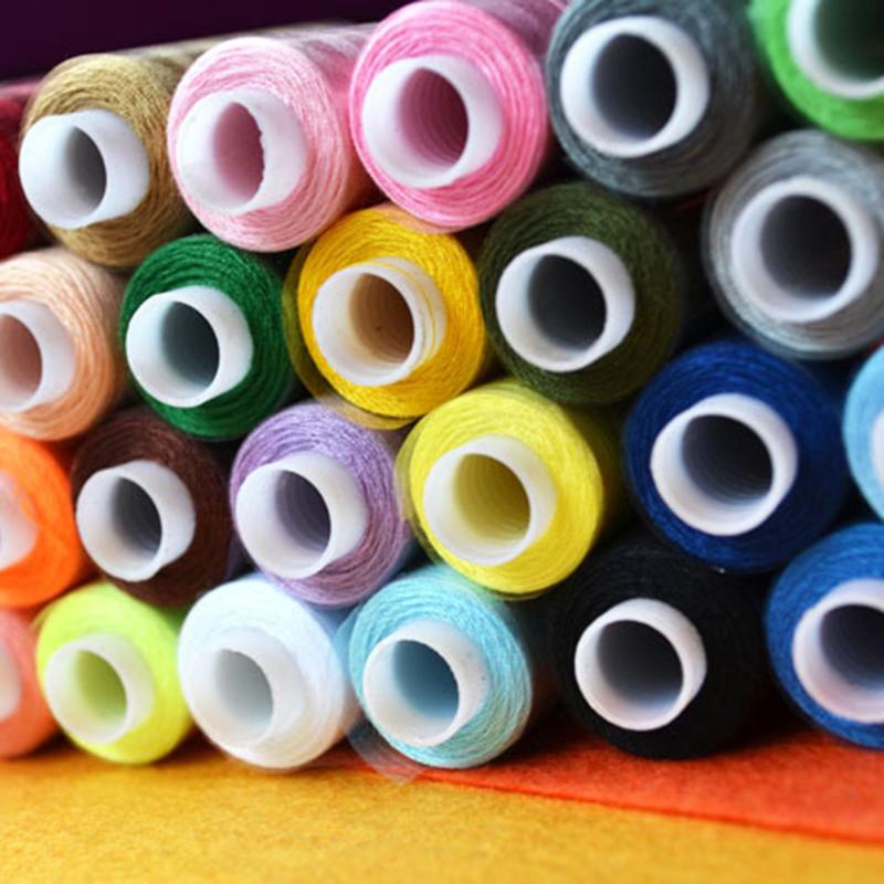 60 verschillende Kleuren 250 Yard Polyester Borduurwerk Naaimachine Discussies Kruissteek Draad Naaien Gereedschap DIY Accessoires