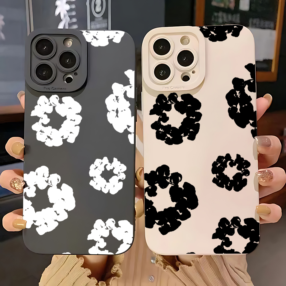 Luxury D-Denim T-Tears Phone Case for IPhone 16e 16 15 14 13 12 11 Mini Pro Max X XR XSMax 8 7 6 6S Plus Soft Silicone Cover