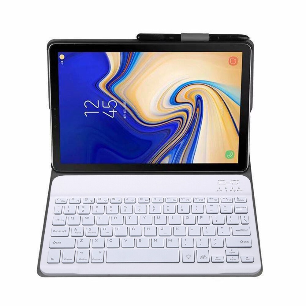 Voor Samsung Galaxy Tab Een 10.1 Toetsenbord Case SM-T510 SM-T515 Slanke Lederen Backlight Bluetooth Keybaord Cover Potlood Houder