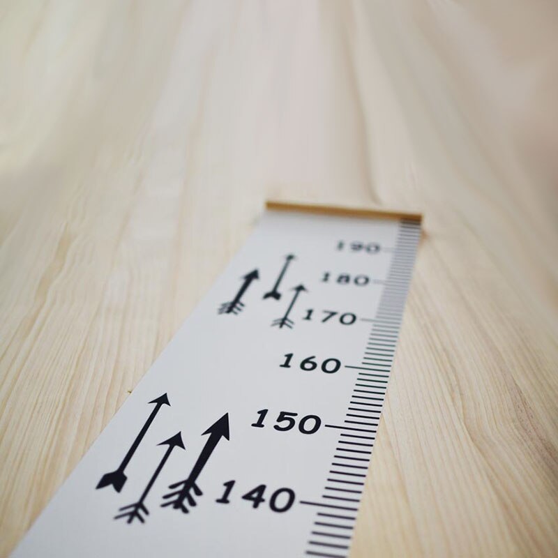 Nordisk stil baby barn barn höjd linjal barn tillväxt storlek diagram höjd mått linjal för barnrum heminredning konst prydnad: S2