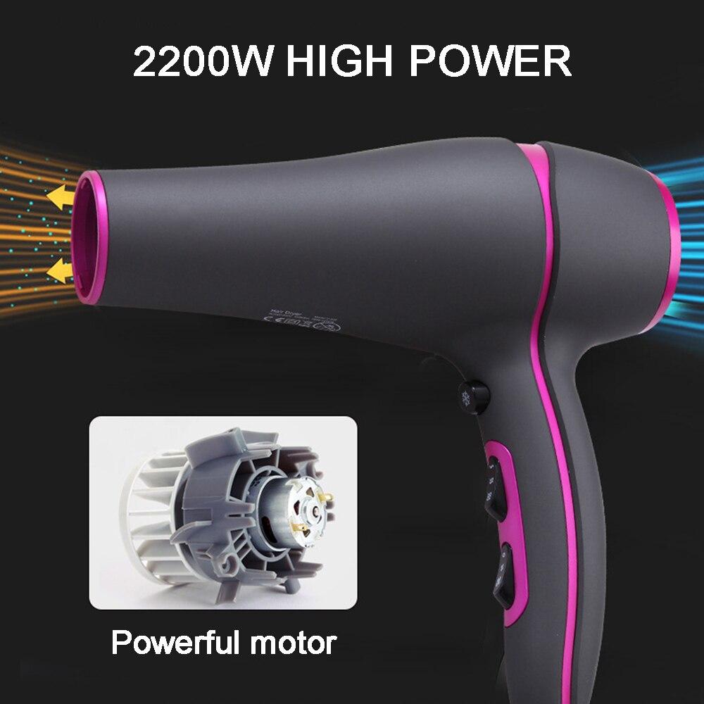 2200W Hair Dryer Salon Dryers Hair with Negative I... – Grandado