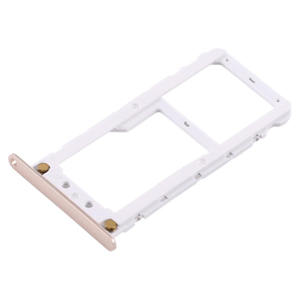 Pour Xiaomi Redmi 5 Plus plateau de carte SIM adaptateur de porte-carte SIM pour Xiaomi RedMi5 Plus emplacement de carte SIM Miscro SD TF plateau de carte: Gold color