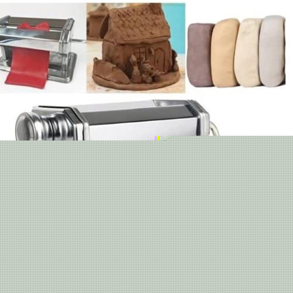 Portable Steel Craft Polymer Clay Rolling Machine Press Hand Handmade Tools Roller Cranked Non-Electric Pasta Press N9E3