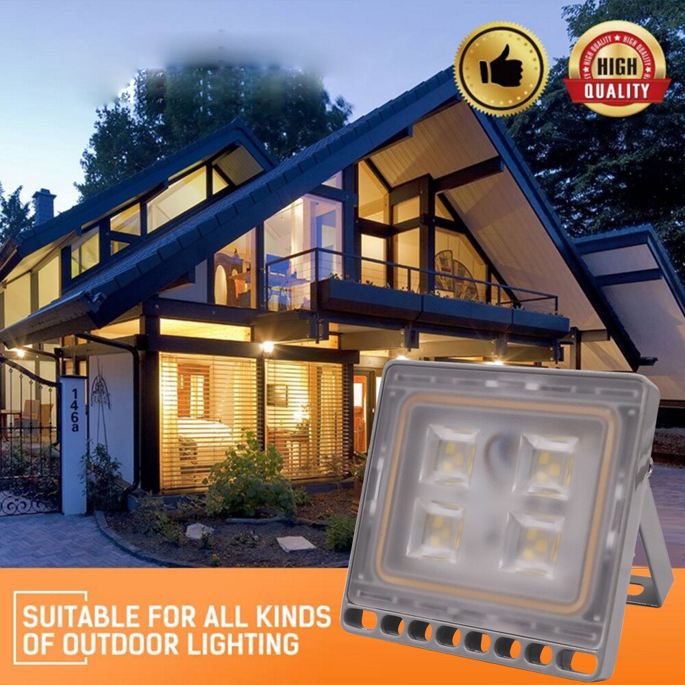 10W 20W 30W 50W 100W LED Floodlight 220V Motion PIR Sensor Security Flood Lamp Outdoor Garden Street Lighting