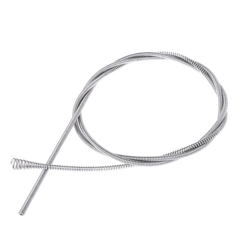 Drain Pipe Cleaning Tool Rod Sink & Clog Hair Grime Remover 180cm M7DF