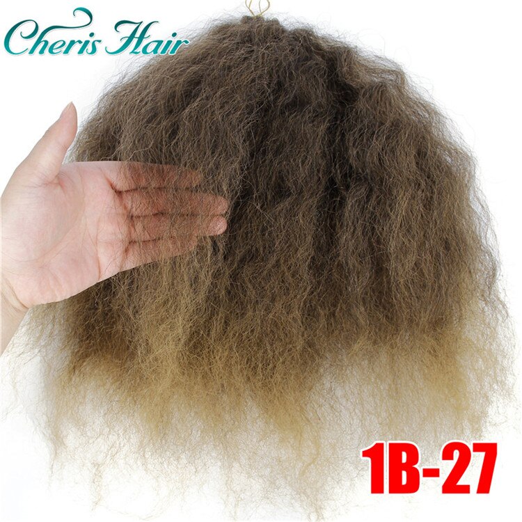 crochet braids Ombre Braiding Hair Extension Marley Braids Hair 18inch Braid for Dreadlocks Afro Crochet Hair: T1B/27