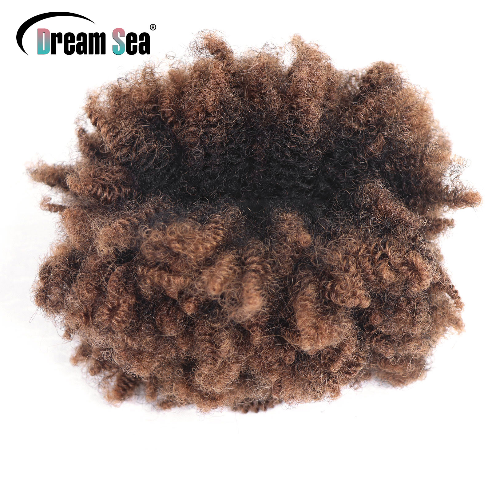 Gris blanco virgen Afro rizado cabello humano a granel para trenzar extensiones de cabello trenzado de ganchillo cerraduras para trenzas sin trama 50g: Marrón dorado / 12 pulgadas