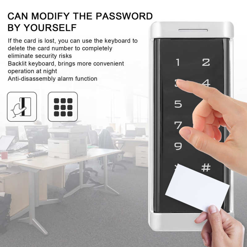Access Control System Keypad 125KHz RFID Password ID Card for Wiegand26 Input/Output Backlit Keypad