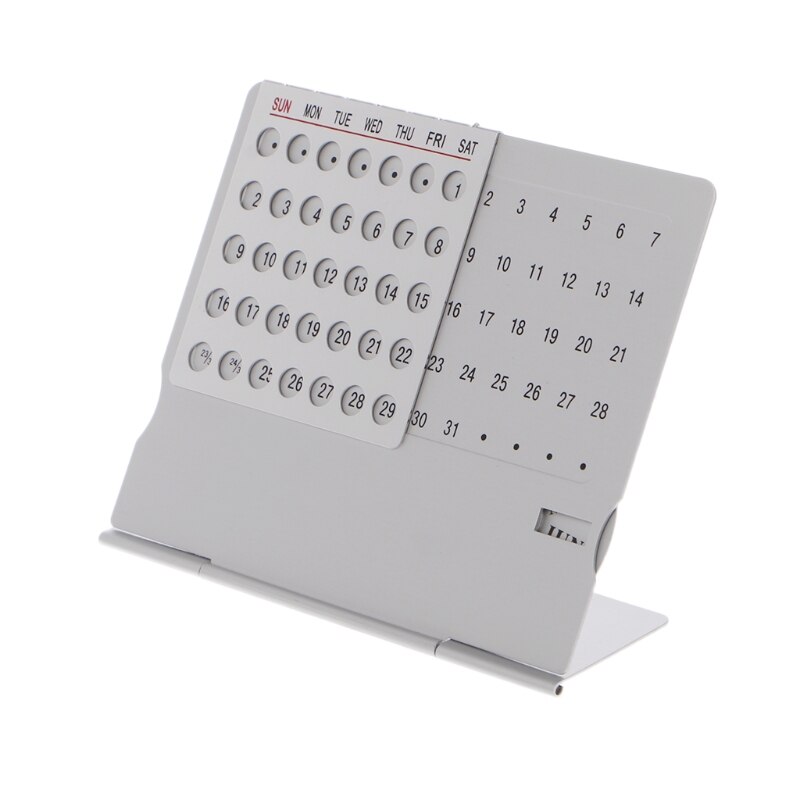 Calendario de escritorio ajustable único Super perpetuo, suministros de oficina, conjunto de mano, bricolaje