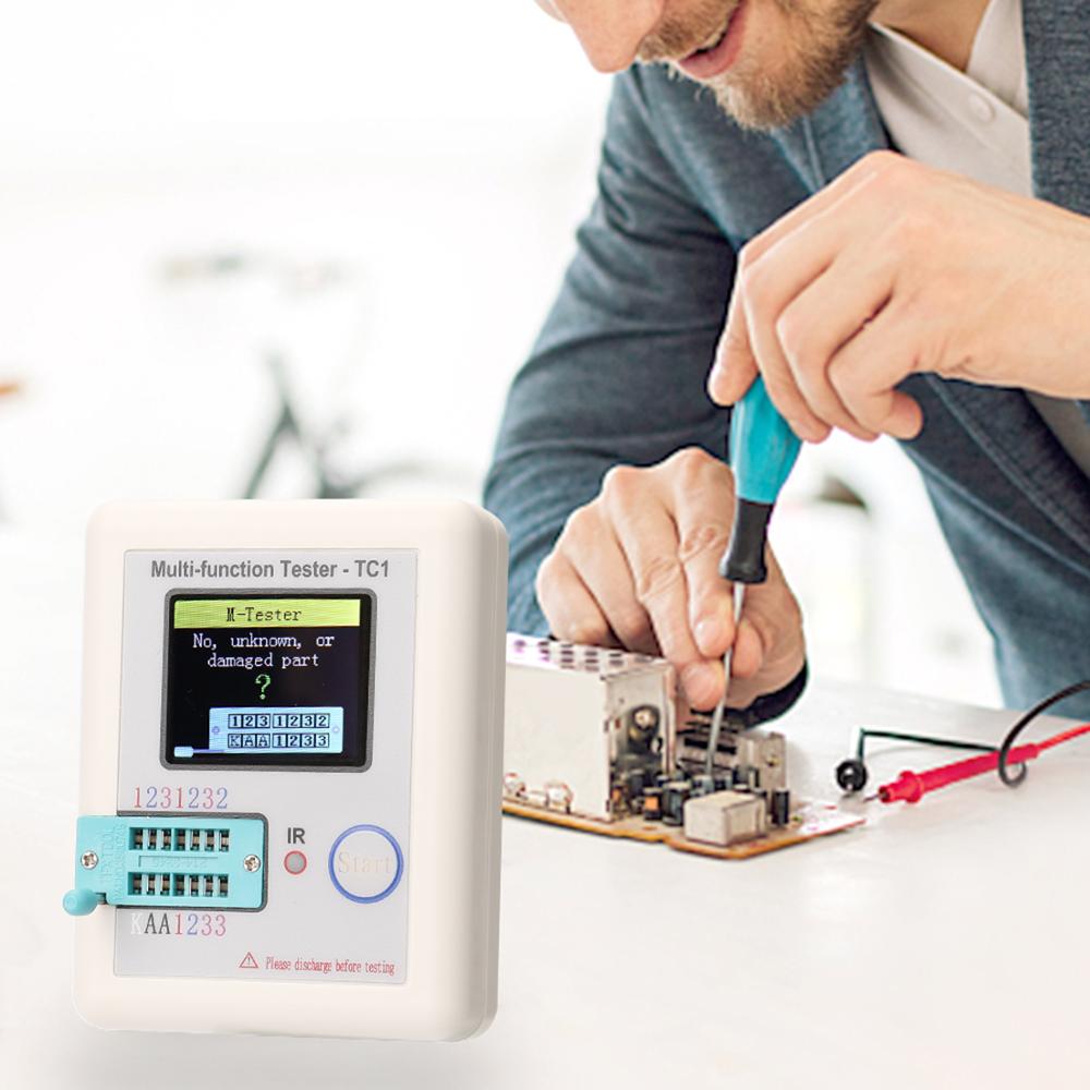 Transistor Tester NPN PNP Transistor FET Diode Resistance Inductance Capacitance SCR Battery Automatic Measurement Detector