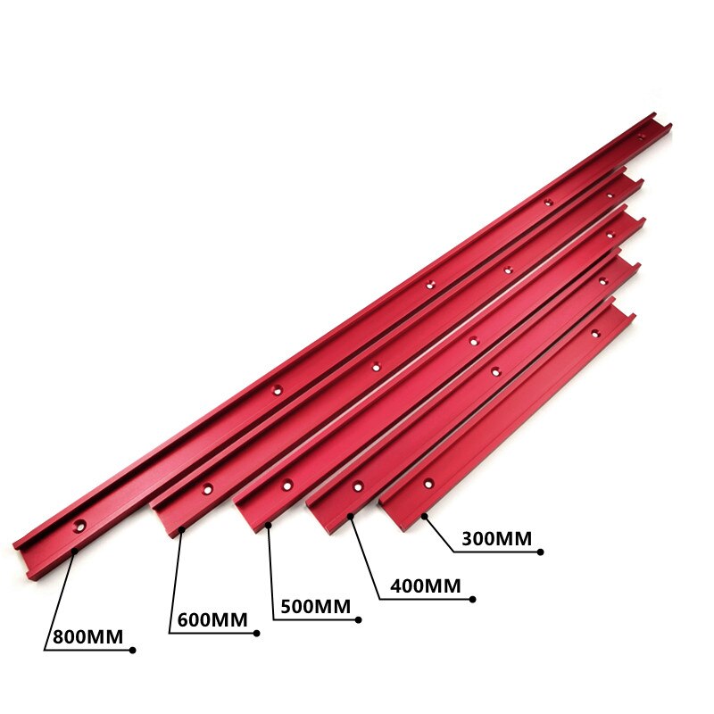 T-track Slot Miter Track T Screw T Slider 30 Model Aluminium Alloy Jig Fixture Pressure Woodworking DIY Tool 300-800MM