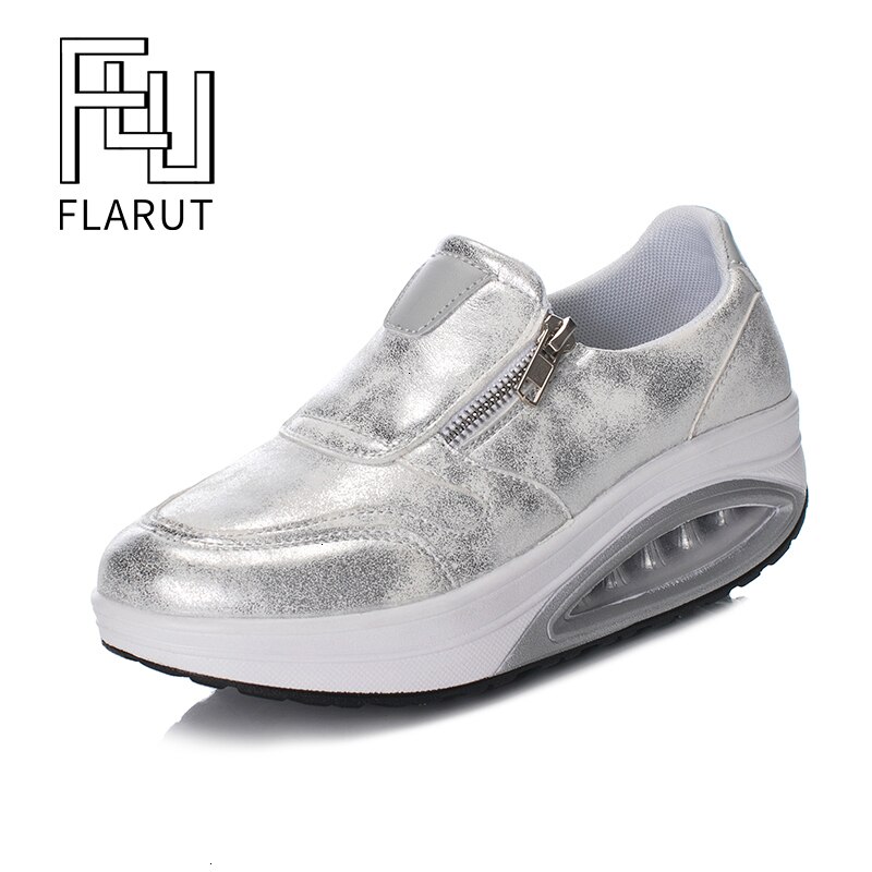 Platform Sneakers Waterproof Thick Bottom Height Increasing Casual Women Fitness Shoes Shock Absorber Outdoor Walking Shoes