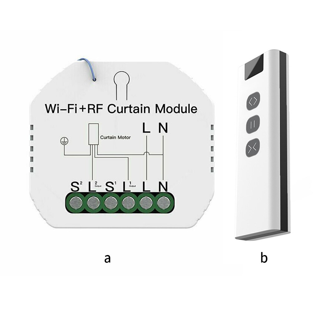 Smart Life WiFi Curtain Switch Module for Roller Shutter Blind Motor Smart Home Google Home Google Alexa Voice Control