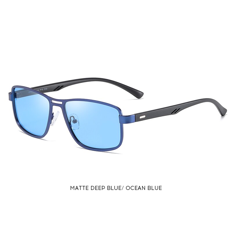 Ultralight TR90 Polarized Sunglasses Men Women Driving Square Style Sun Glasses Male Goggle UV400 Gafas: ST5925-NO5