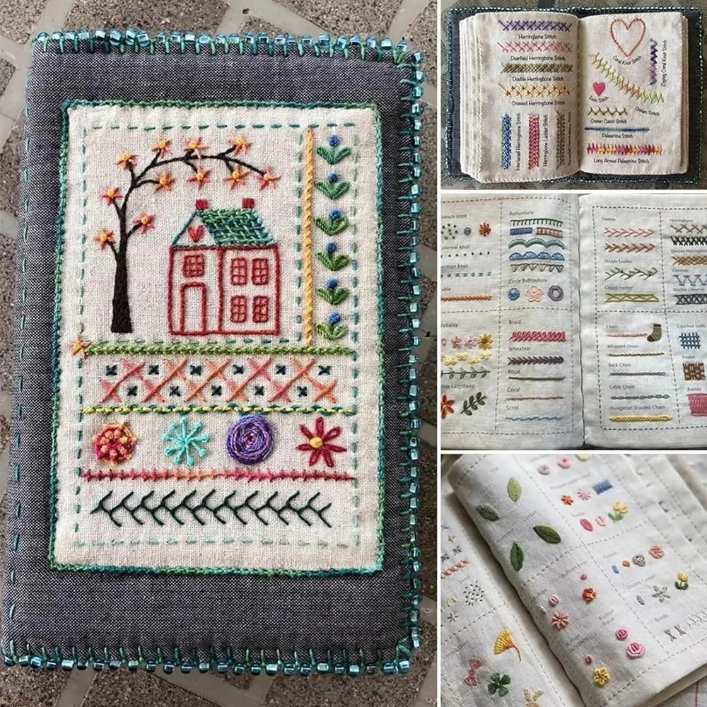 DIY Stitch Book, Embroidery Stitch Book, Embroidery Sewing Book, Sewing Books for Beginners Adult Enhance Your Crafting Skills