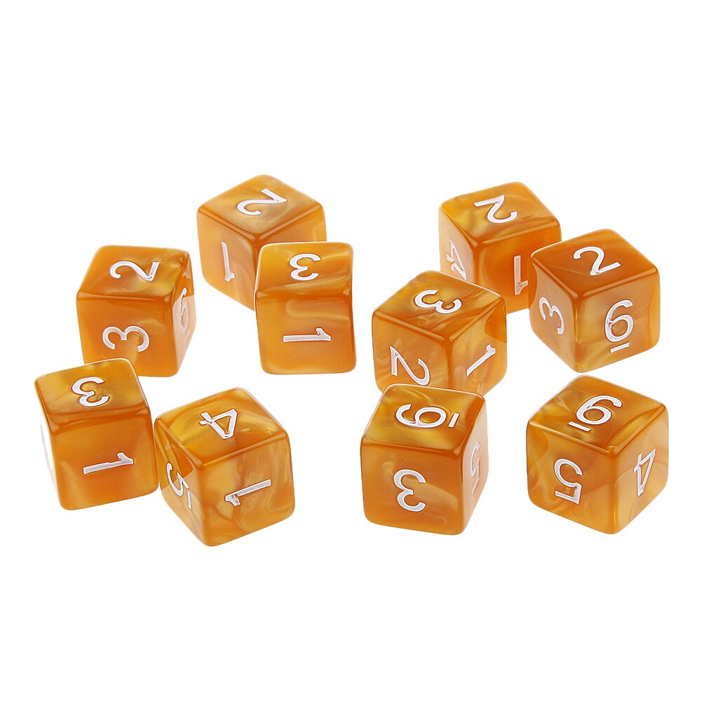 Dados TRPG D & D, 10 Uds., juegos de rol, múltiples caras D6 D10 D12 D20 dados