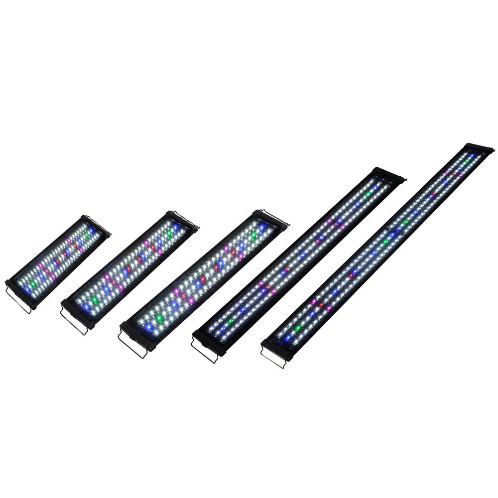 Barra de luz LED para acuario, lámpara de iluminación de espectro completo de 30/45cm para acuario de peces de agua dulce, planta marina para decoración de peceras