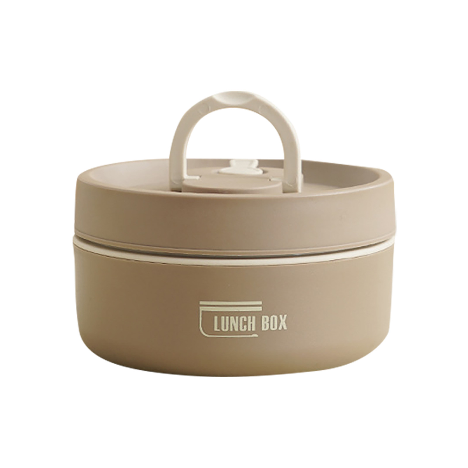 Thermische Lunchbox Bento Box Draagbare Geïsoleerde Lunchcontainer Stapelbare Lekvrije Roestvrijstalen Voedselcontainer: Donkere Koffie