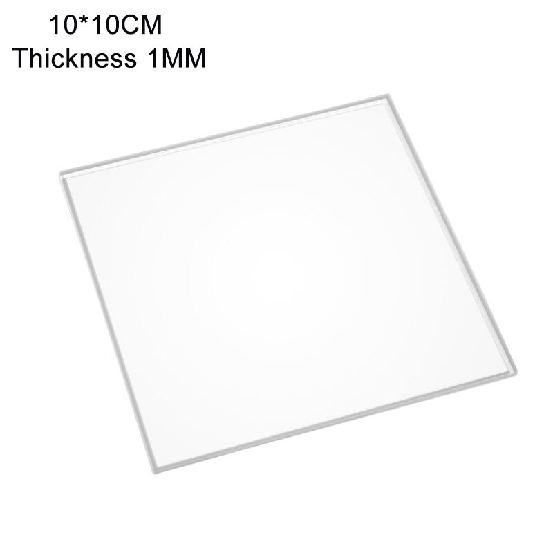 Przezroczysta płyta akrylowa pleksi panel, przeźroczyste tworzywo sztuczne pleksi znak, DIY ekran projektora grubość 1-9mm grubość: 10x20cm / Thickness 1mm