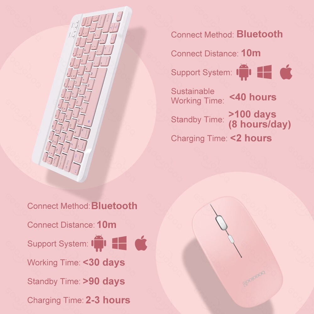 Bluetooth Keyboard For iPad Pro11 Mini Bluetooth Teclado Wireless Keyboard and Mouse For Samsung Xiaomi Touchpad iPad Keyboards