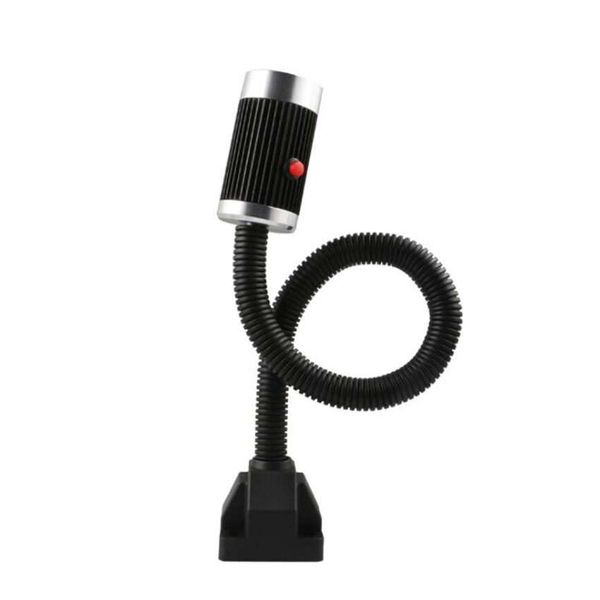LED Sewing Machine Light, Industrial Lighting Work Lamp, Screws Fixing Base Mount, 6W, 24V, 500mm Long Flexible Neck, for Works